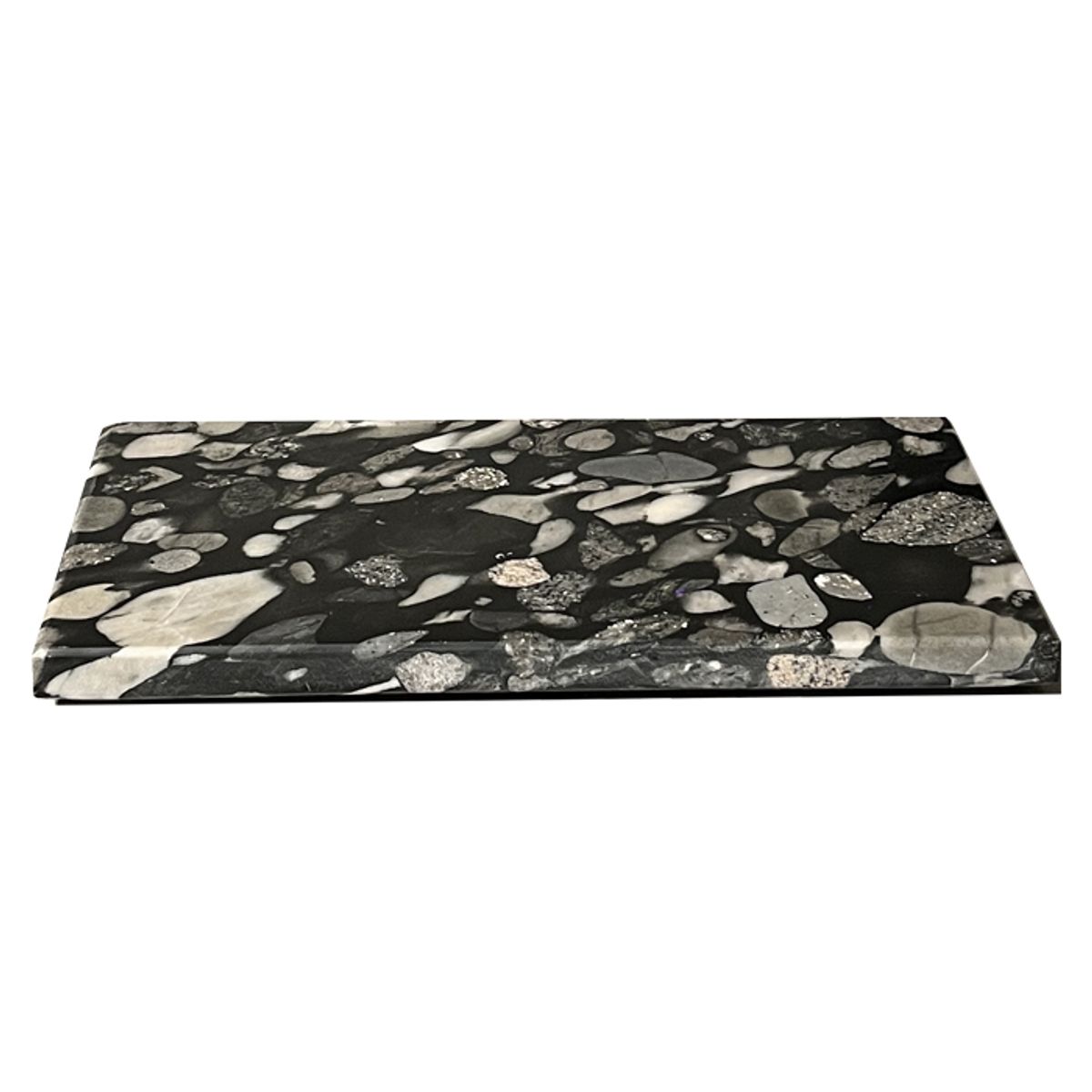 BM BRUNO MARMOL - Tabla Aperitivo Granito Black Marinace 40x23 cm