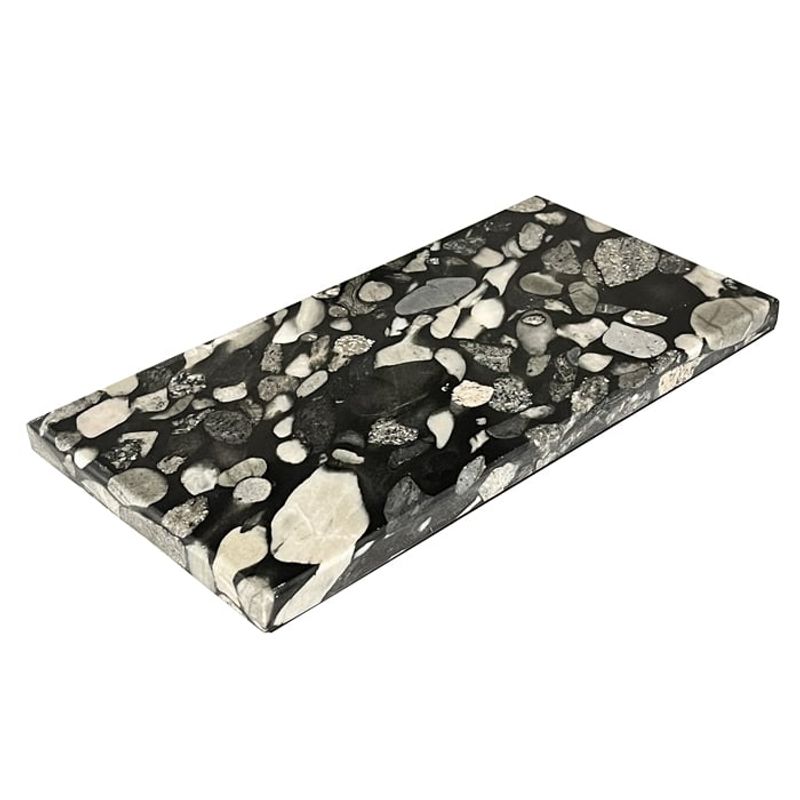 BM BRUNO MARMOL - Tabla Aperitivo Granito Black Marinace 40x23 cm