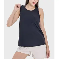 RURUTOTO - Polera Musculosa Deportiva Sin Manga Mujer Negro