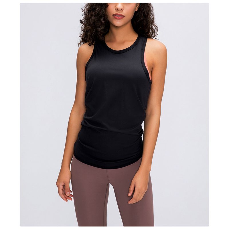 RURUTOTO - Camiseta de tirantes mujer con espalda abierta Negro