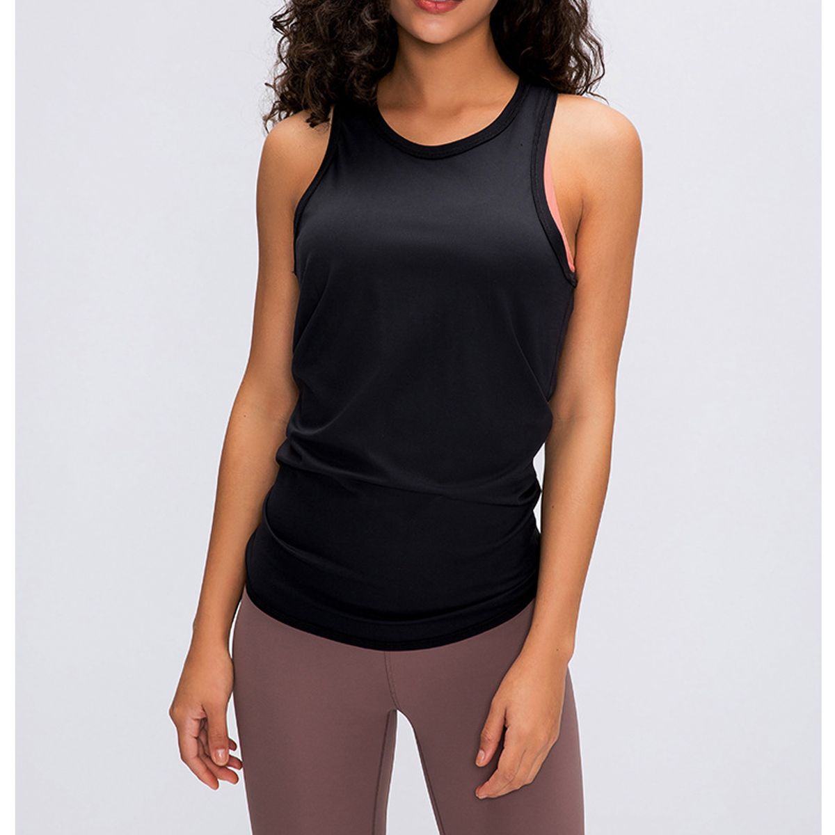 RURUTOTO - Camiseta de tirantes mujer con espalda abierta Negro