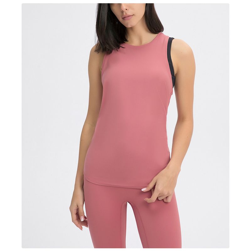 RURUTOTO - Camiseta de tirantes mujer con espalda abierta Negro
