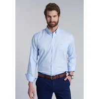 Camisa Smart Casual Oxford Celeste
