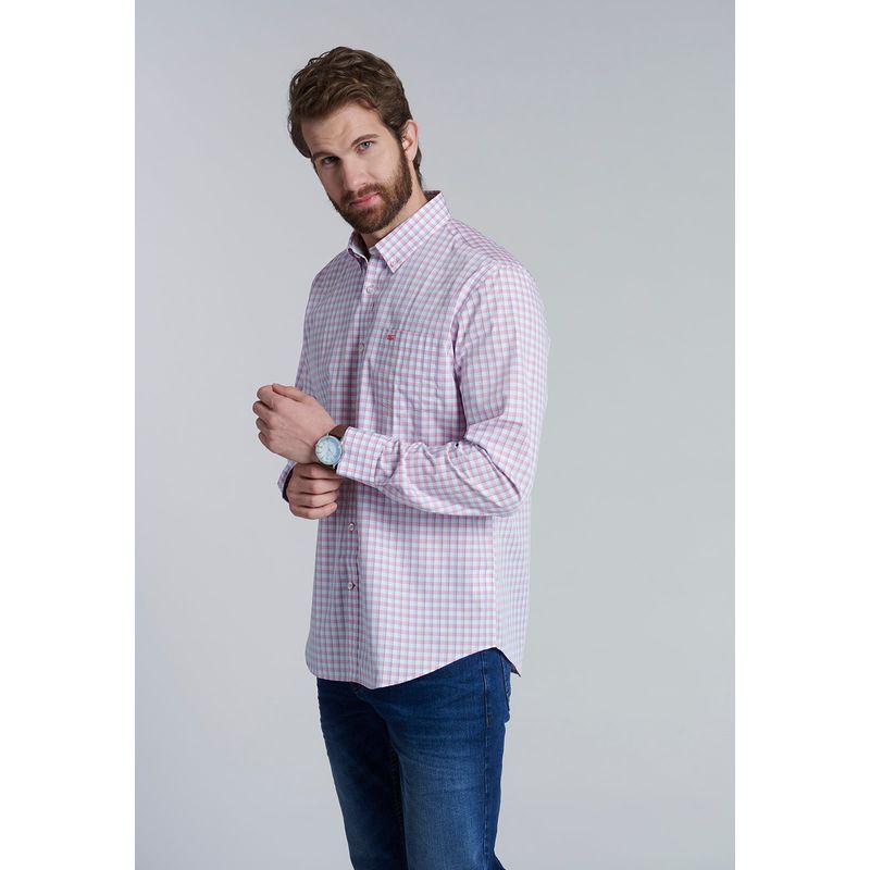 FEROUCH - Camisa Check Bahamas Sc Rojo Ferouch