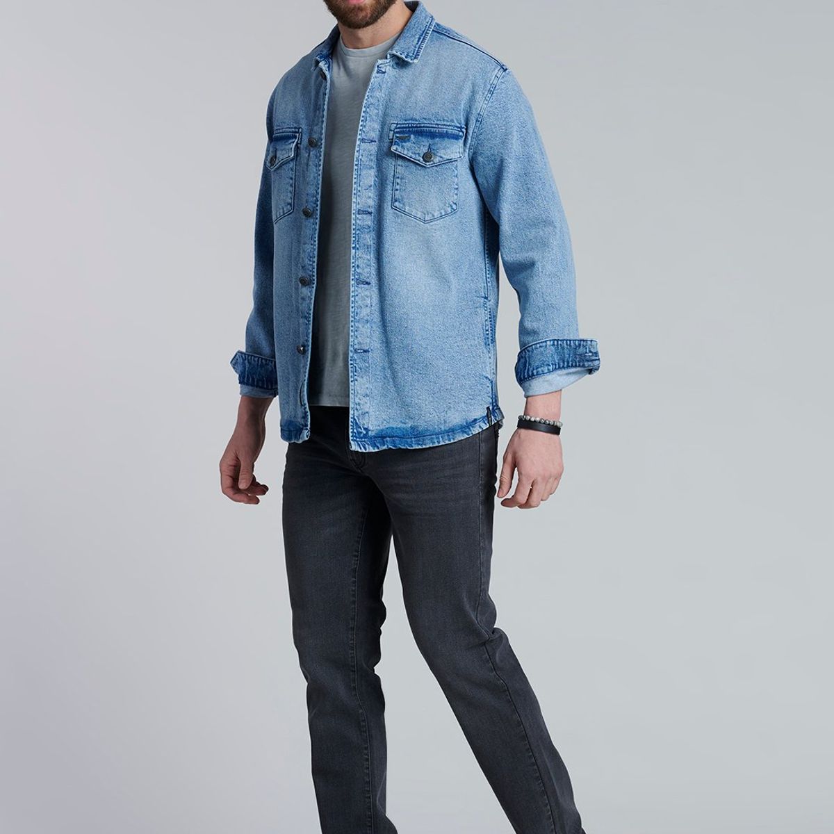 FEROUCH - Overshirt Denim Fj Azul Ferouch