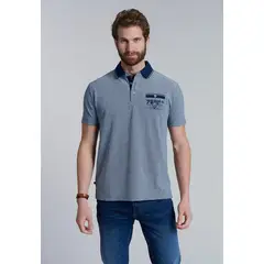 FEROUCH - Polera Polo Texas Azul