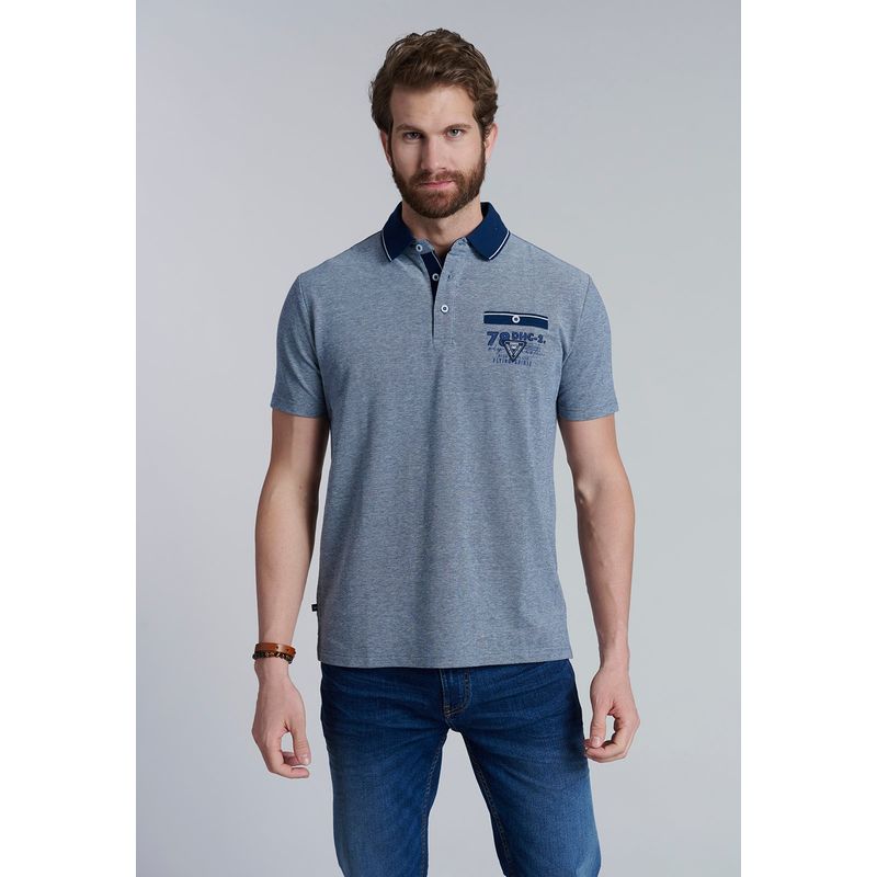 FEROUCH - Polera Polo Texas Azul Ferouch