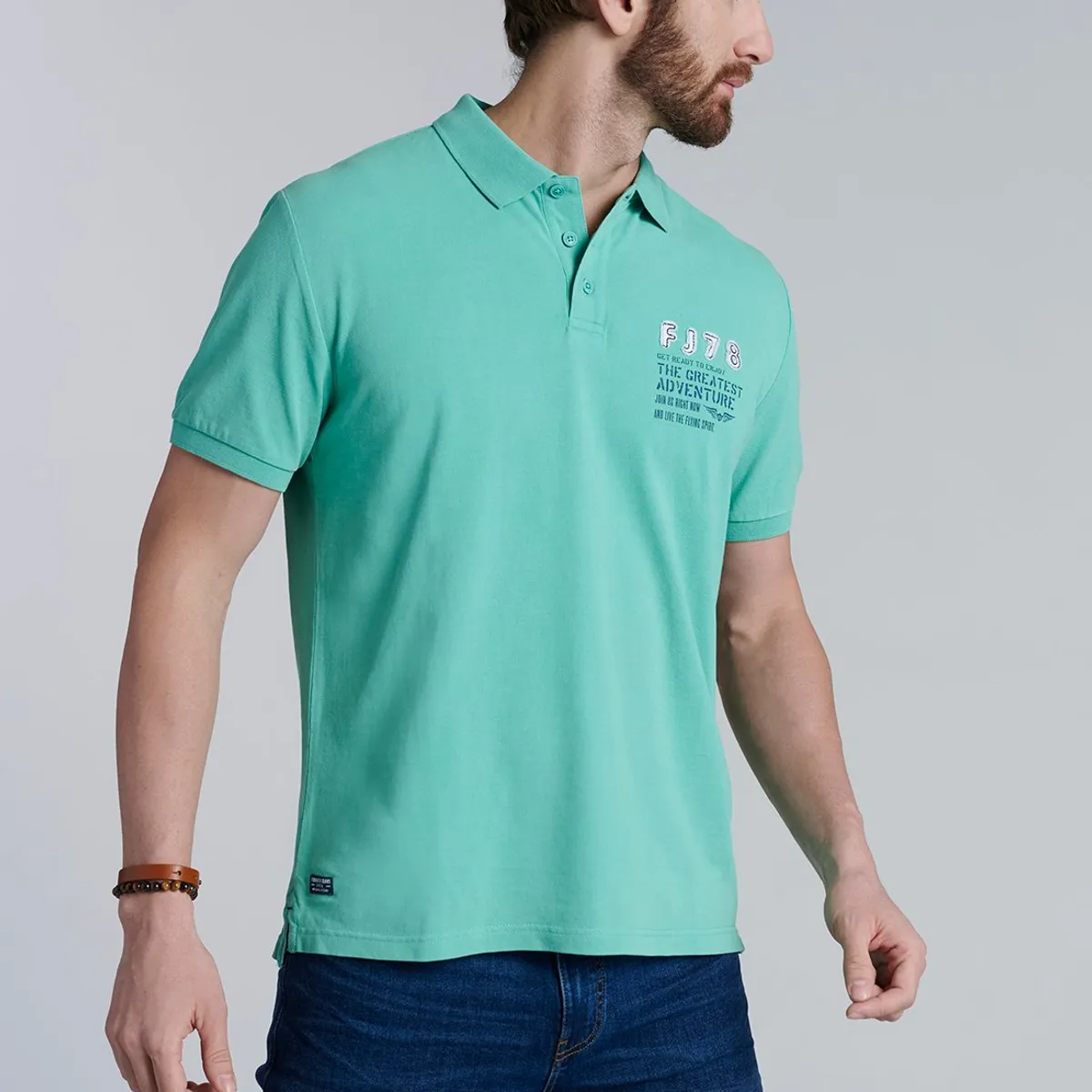 FEROUCH - Polera Polo Santa Monica Verde Ferouch