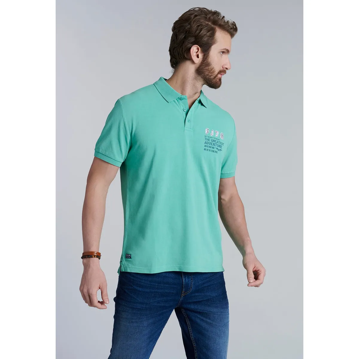 FEROUCH - Polera Polo Santa Monica Verde Ferouch