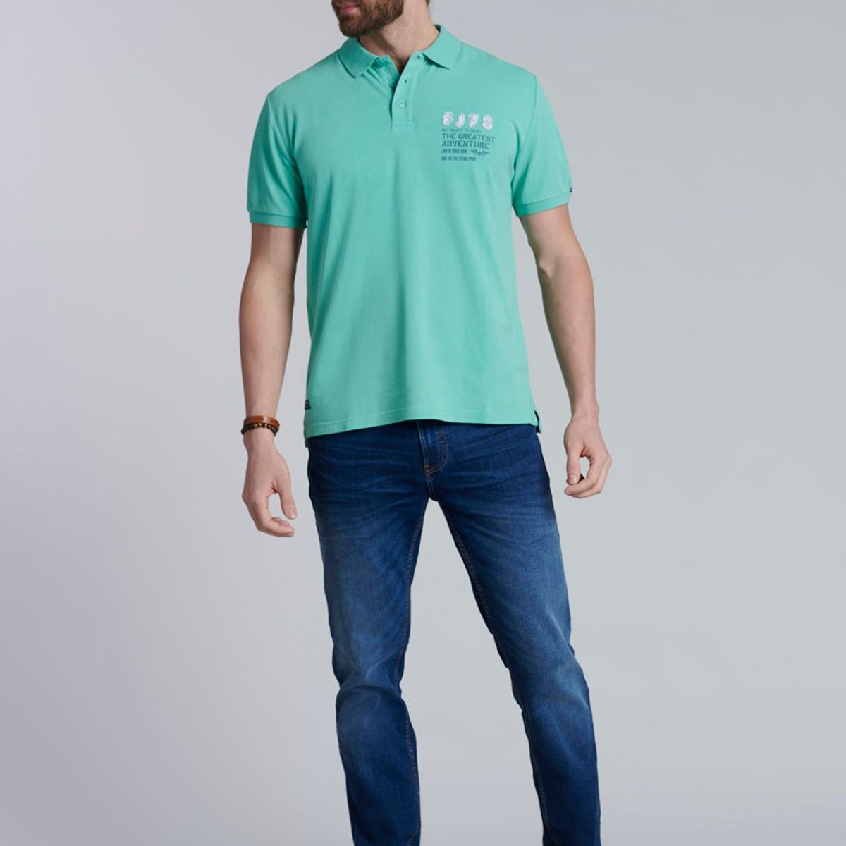 FEROUCH - Polera Polo Santa Monica Verde Ferouch