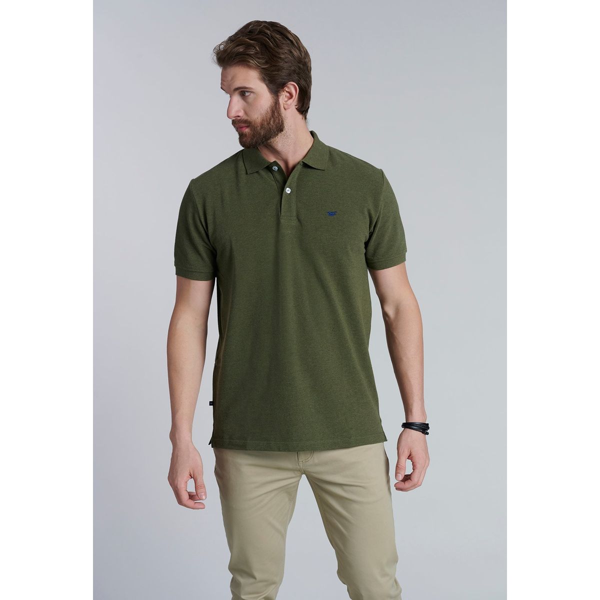 FEROUCH - Polera Basica Pique Verde Ferouch