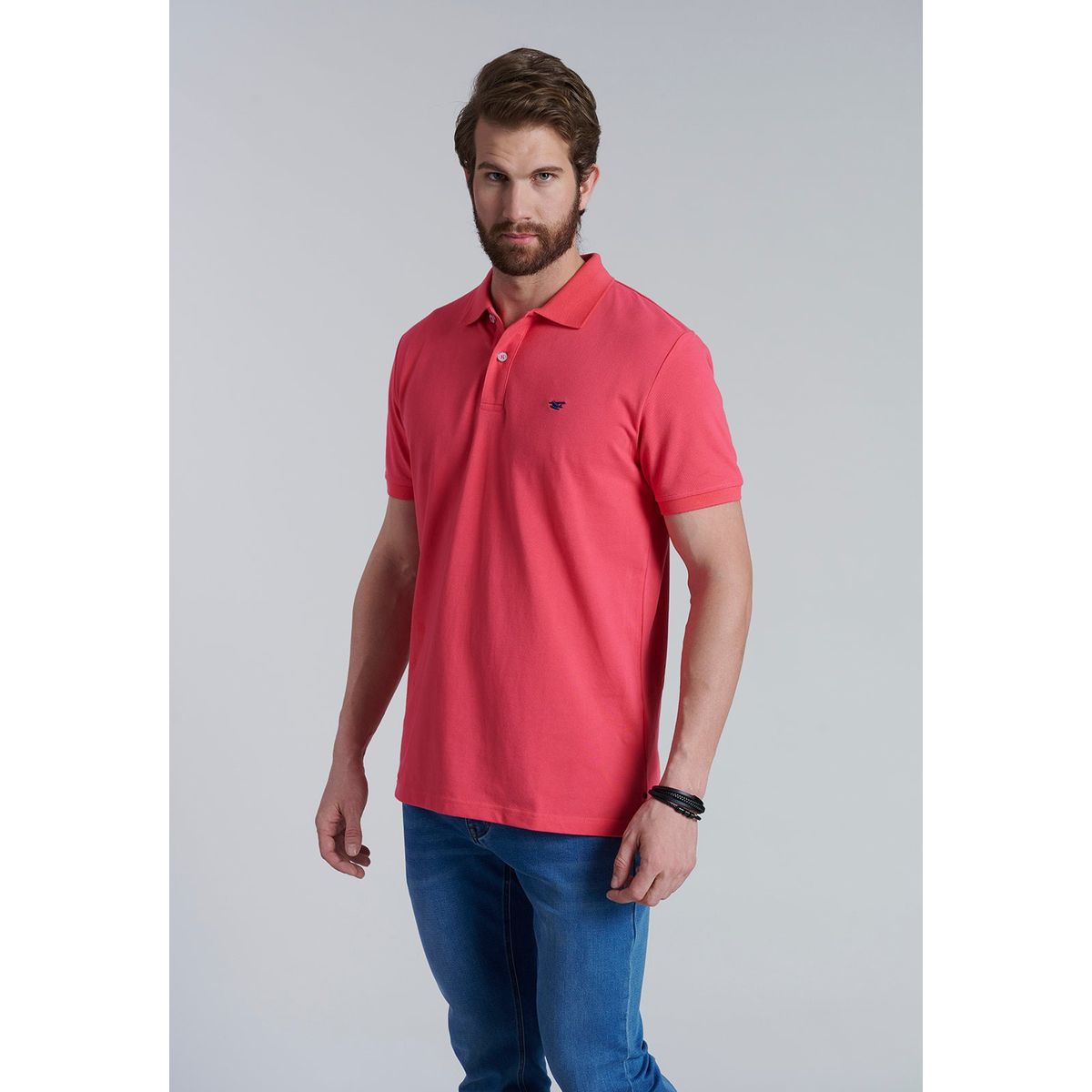 FEROUCH - Polera Basica Pique Rojo Ferouch