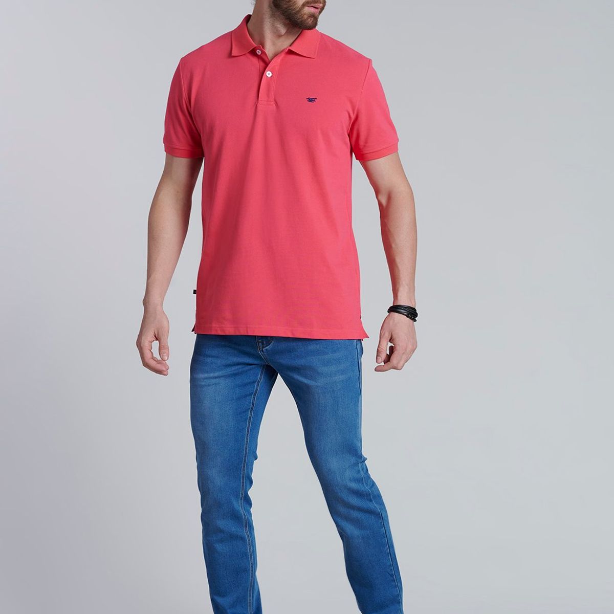 FEROUCH - Polera Basica Pique Rojo Ferouch