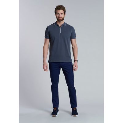 Imagen 2 del producto Polera Polo Cierre Dallas Gris