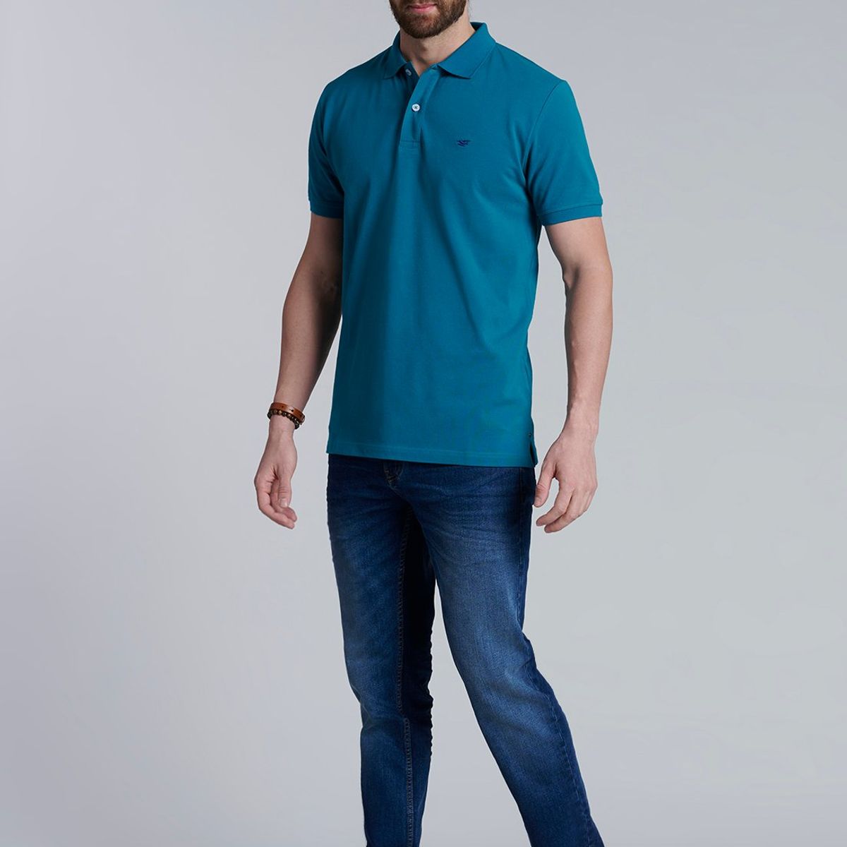 FEROUCH - Polera Basica Pique Verde Ferouch