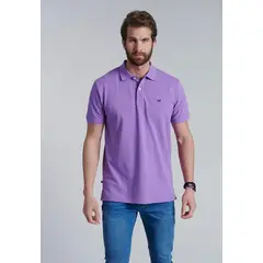 FEROUCH - Polera Basica Pique Morado