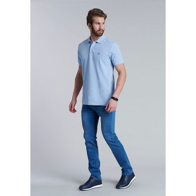 Imagen 2 del producto Polera Basica Pique Azul