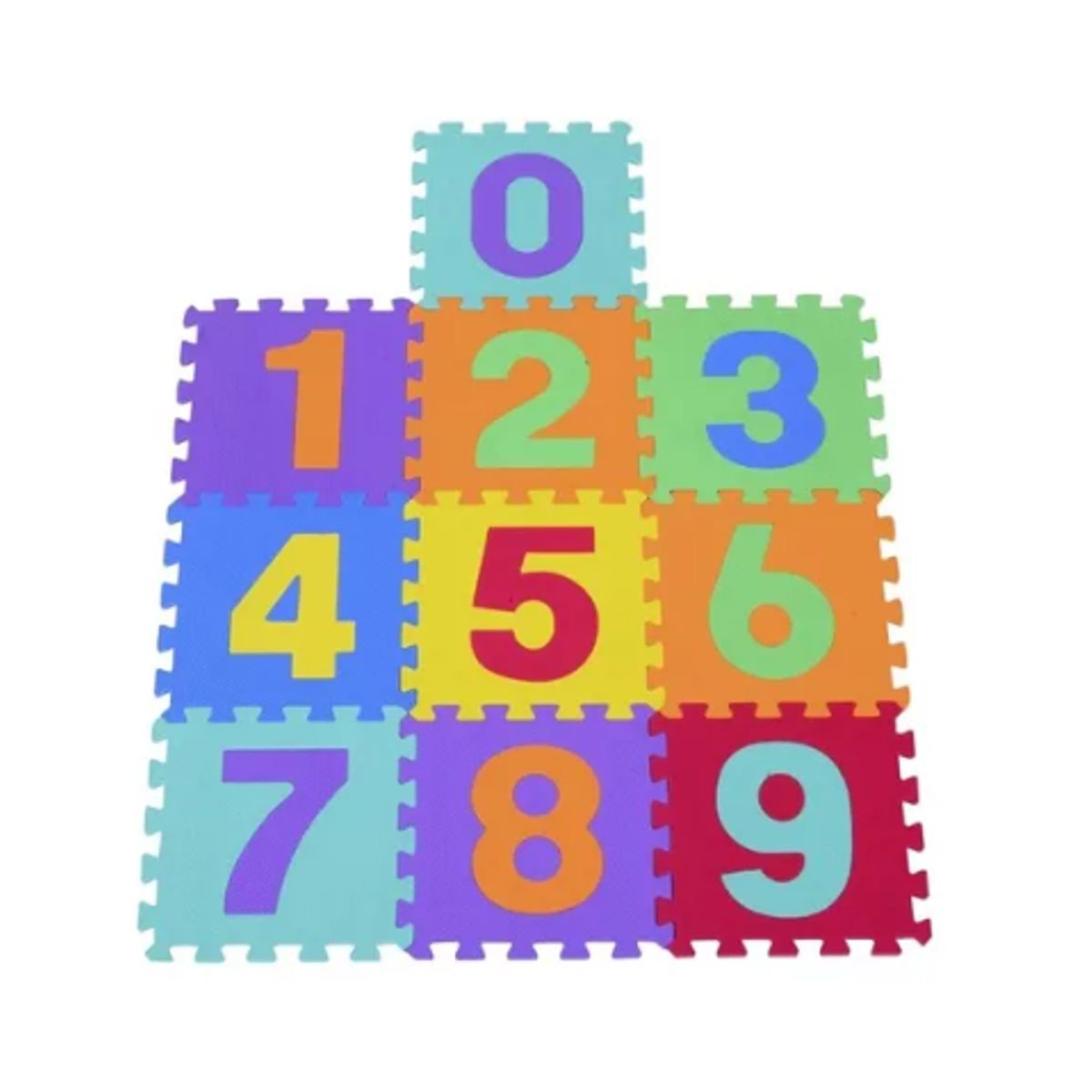 GENERICO - Alfombra Goma Eva Set 10 Cuadros De 30x30 Bebes Y Niños