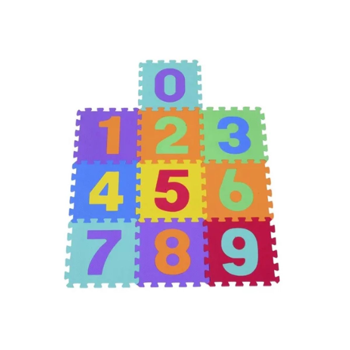 GENERICO - Alfombra Goma Eva Set 10 Cuadros De 30x30 Bebes Y Niños