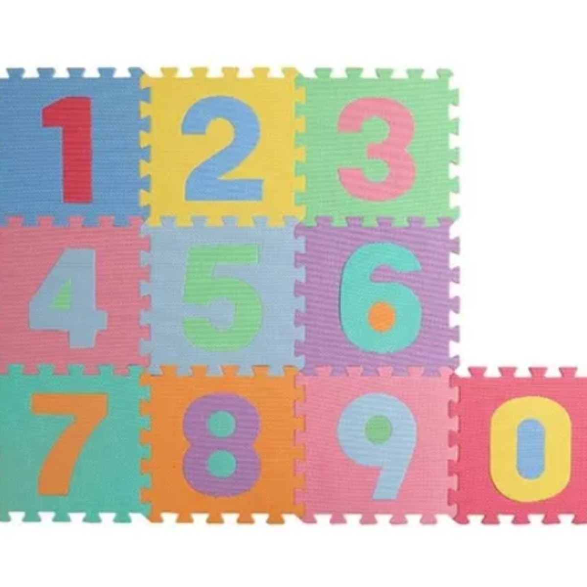 GENERICO - Alfombra Goma Eva Set 10 Cuadros De 30x30 Bebes Y Niños