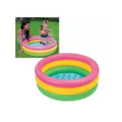 GENERICO - Piscina Inflable Bebe 3 Anillos Acolchada
