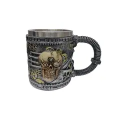 GENERICO - Taza Tazon Mug Calavera Del Tiempo 400ml Medieval Vikingo