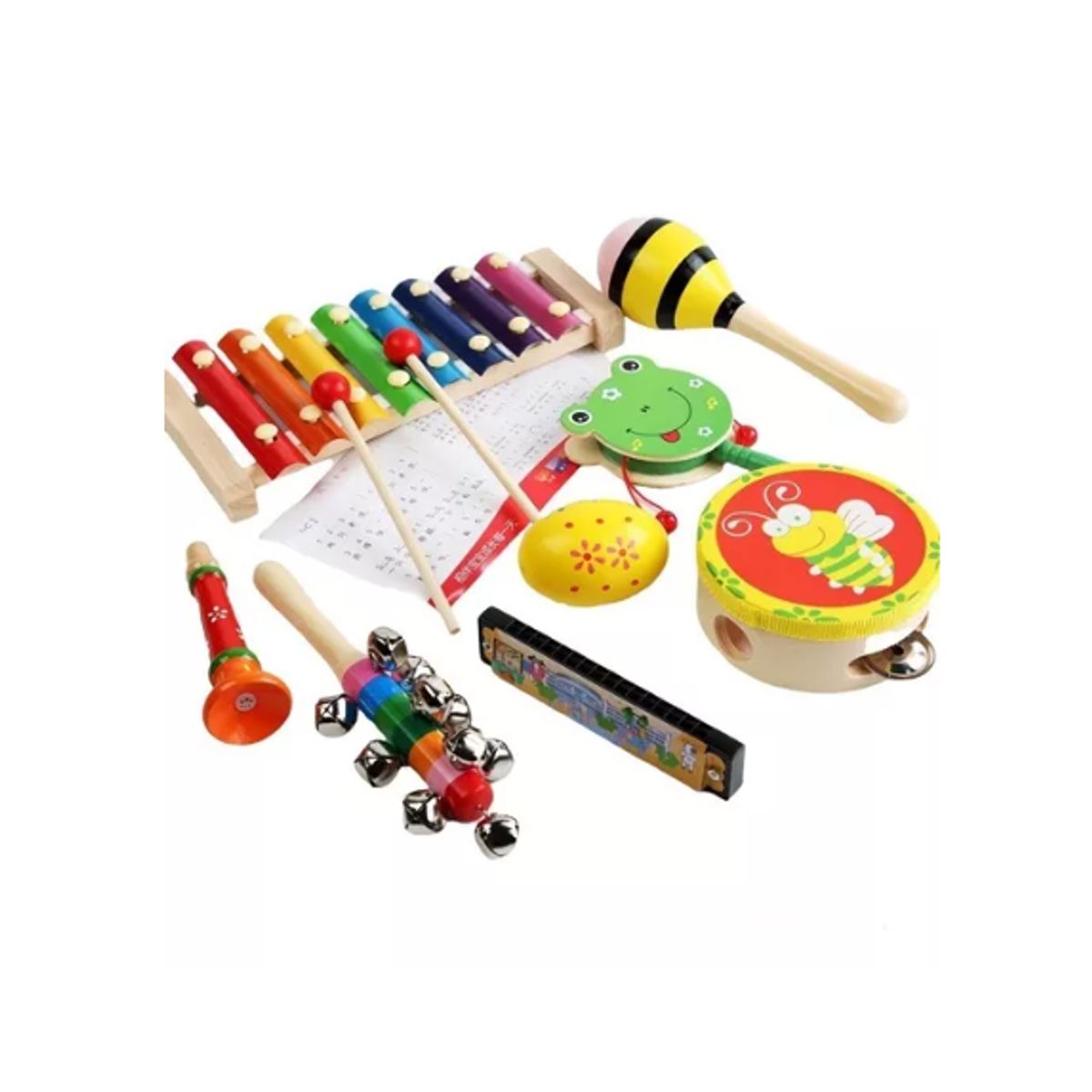 GENERICO - Juego Kit Musical 8 Instrumentos Para Niños Y Niñas