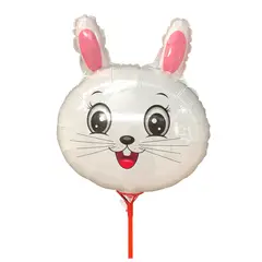 KUANGYE - Pack50 Uni Globo Metalico Conejo De Pascua 45cm Con Varilla