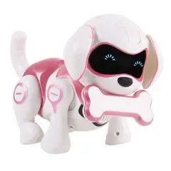GENERICO - Perro Robot De Juguete Musical Con Ojos Led Inteligente Rosa