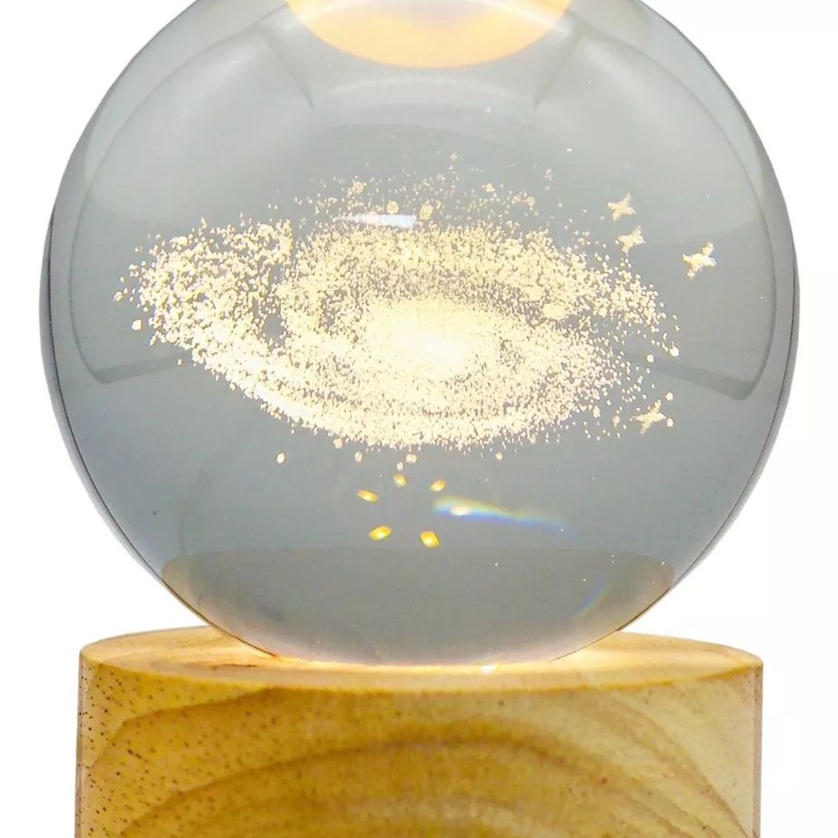 KUANGYE - Lampara De Noche Bola De Cristal Led Diseños 3d