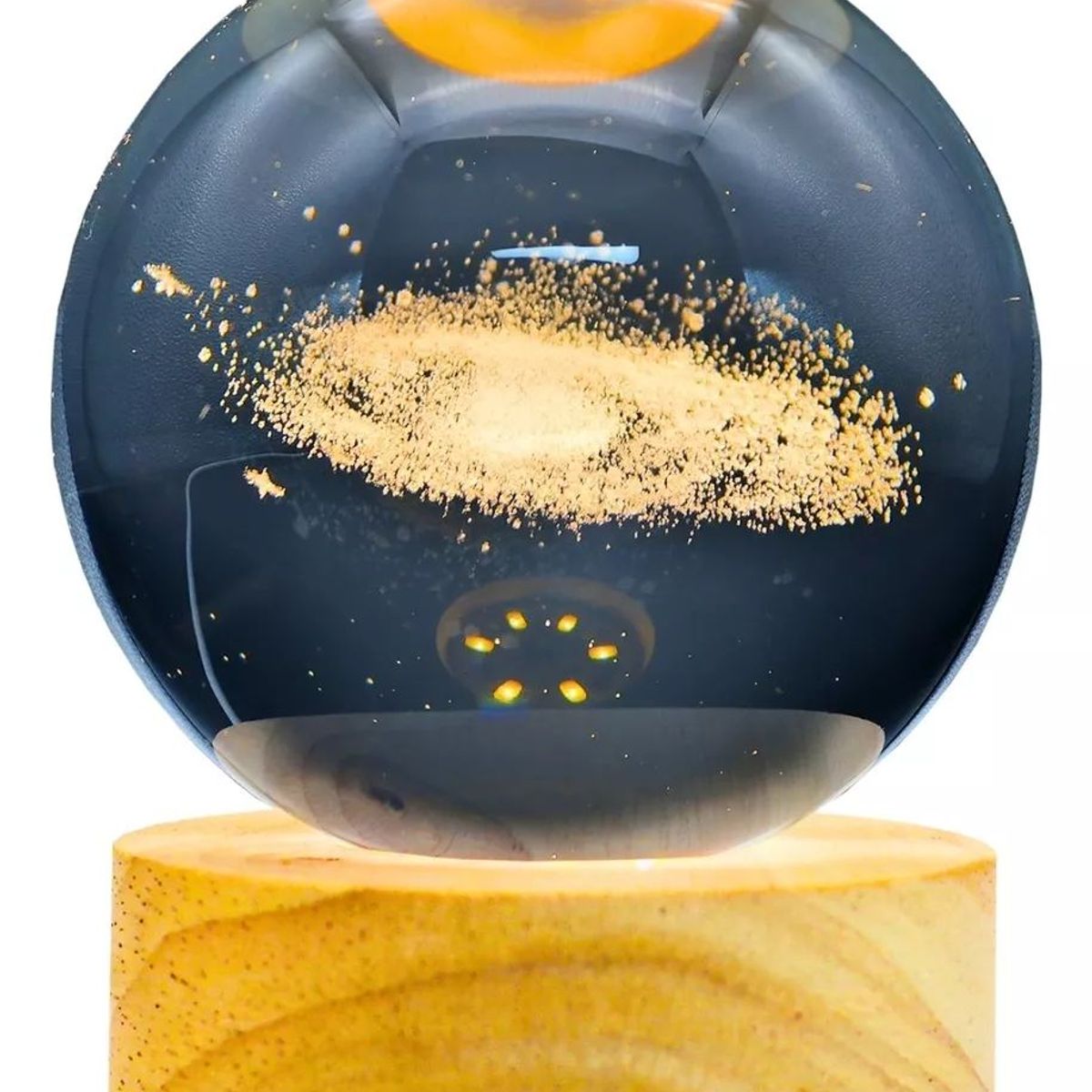 KUANGYE - Lampara De Noche Bola De Cristal Led Diseños 3d