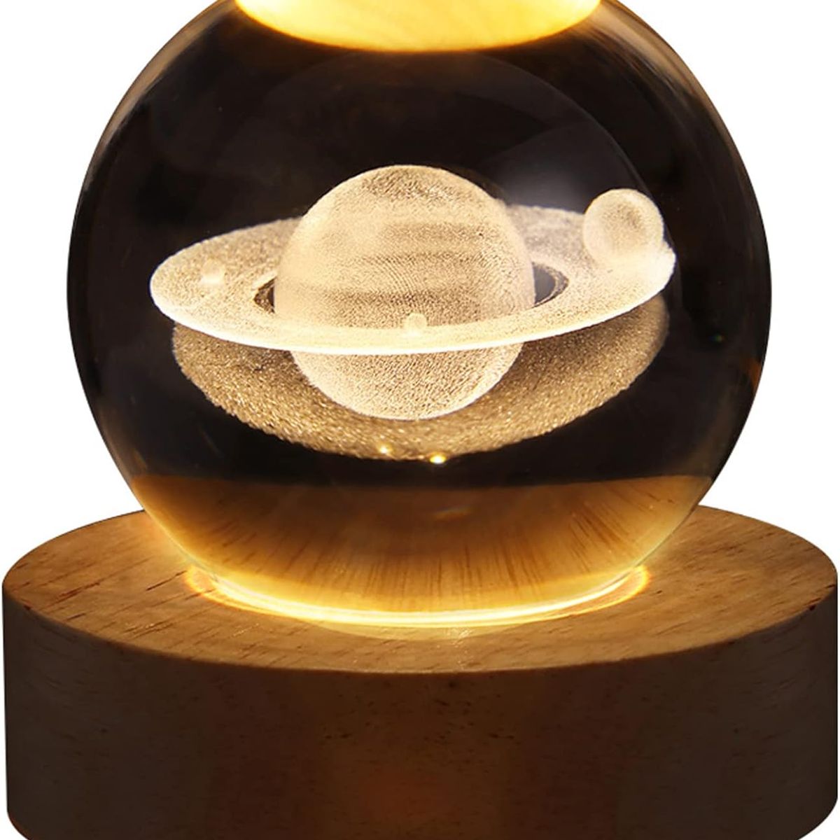 KUANGYE - Lampara De Noche Bola De Cristal Led Diseños 3d