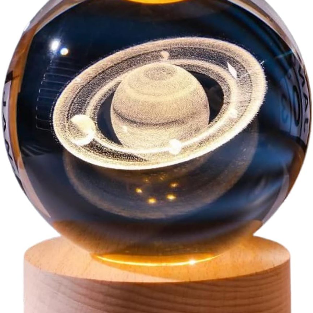 KUANGYE - Lampara De Noche Bola De Cristal Led Diseños 3d