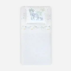 ROSEN - Sábana 200 Hilos Algodón Infantil África 1,5 Plazas
