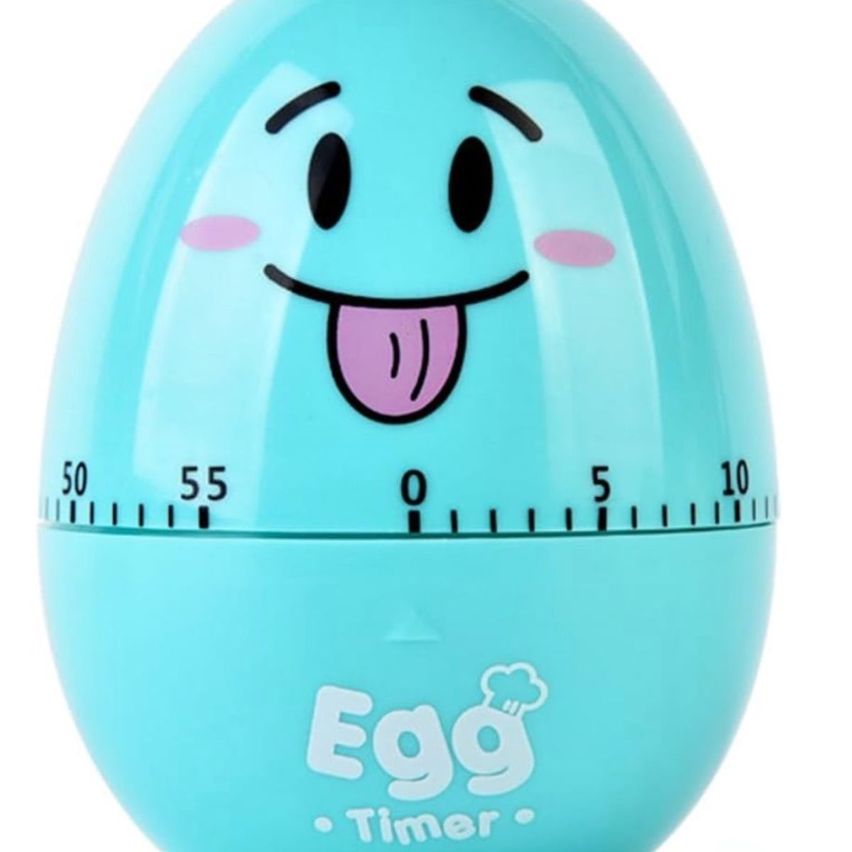 GENERICO - Temporizador de Cocina a Cuerda HUEVO CELESTE