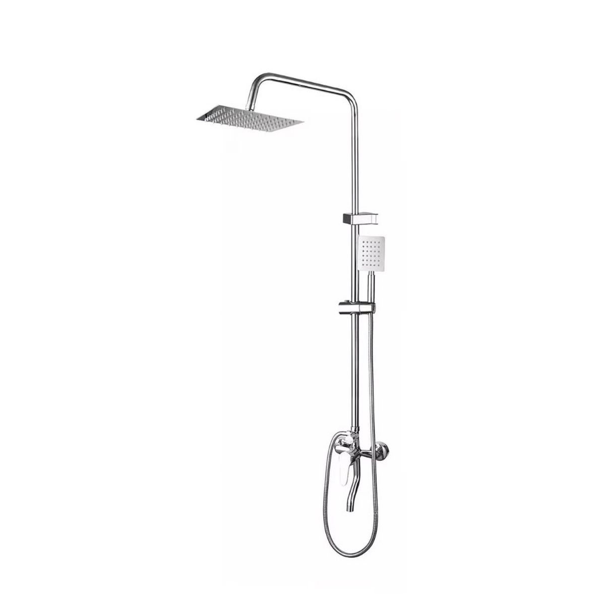 TAUMM - Columna Ducha Rectangular Con Monomando Ducha Telefono Taumm