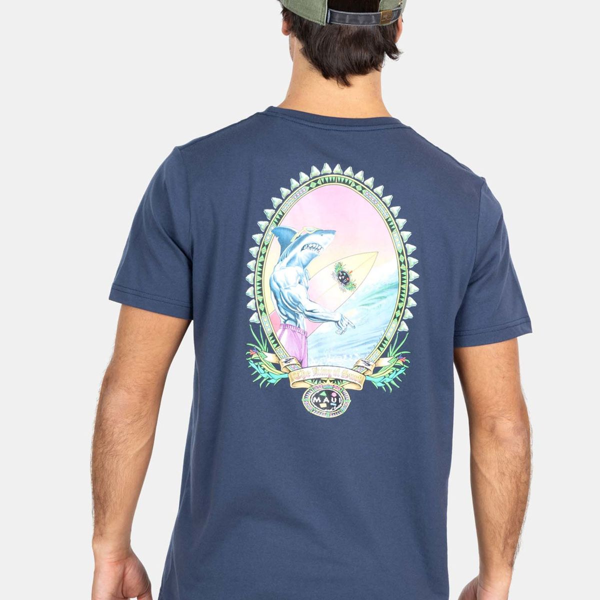 MAUI AND SONS - Polera ML Magic Hombre Negro Maui And Sons