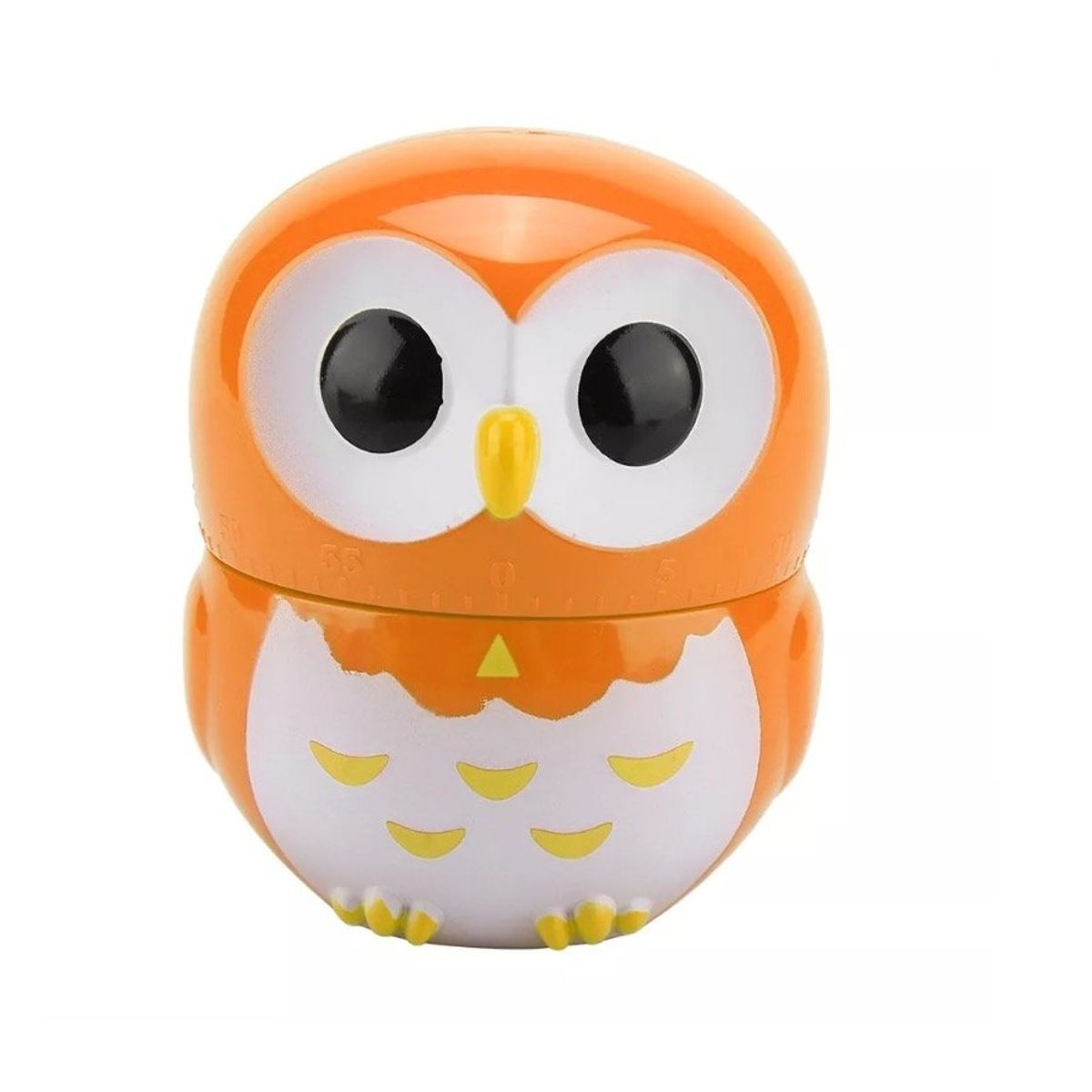 GENERICO - Temporizador de Cocina a Cuerda BUHO NARANJO