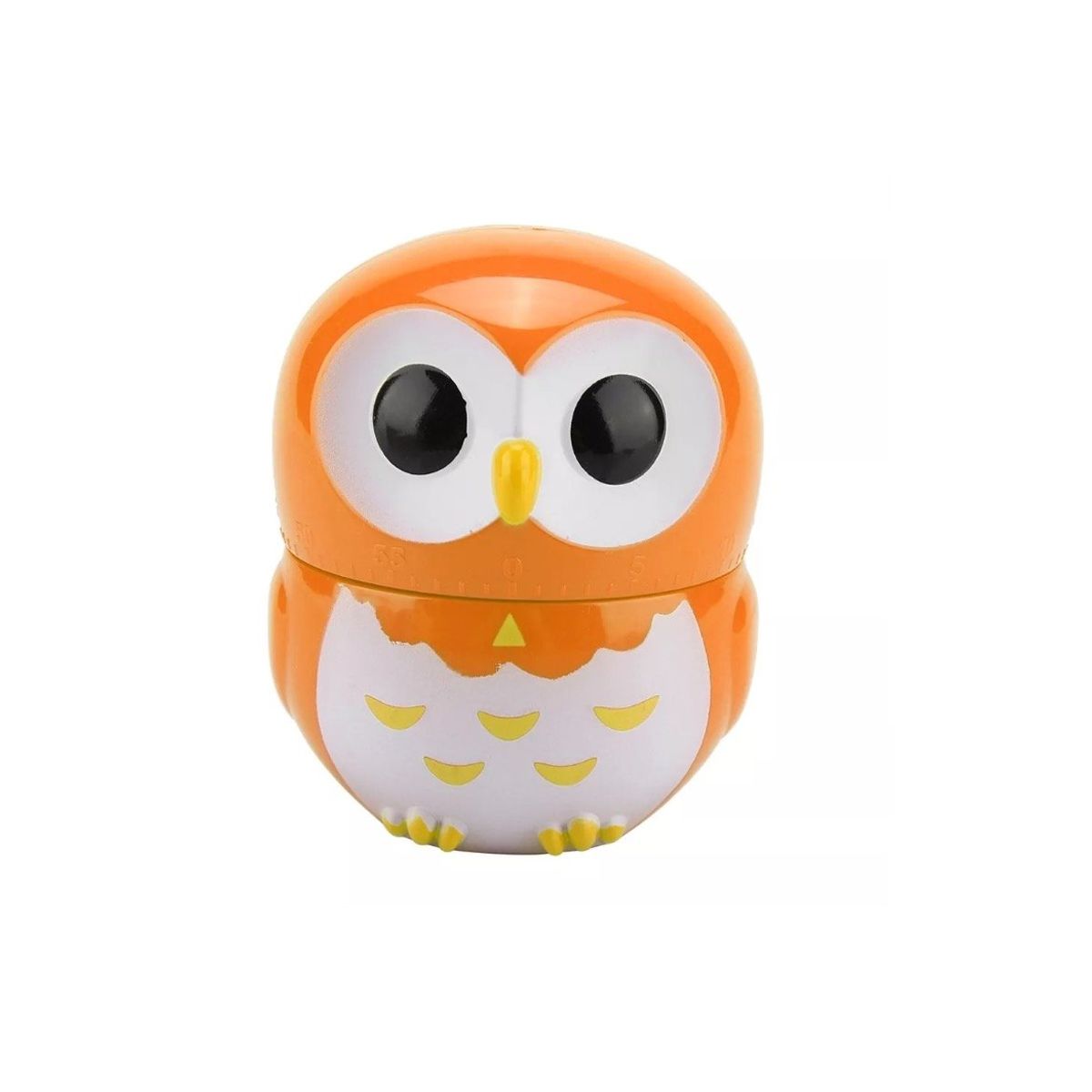 GENERICO - Temporizador de Cocina a Cuerda BUHO NARANJO