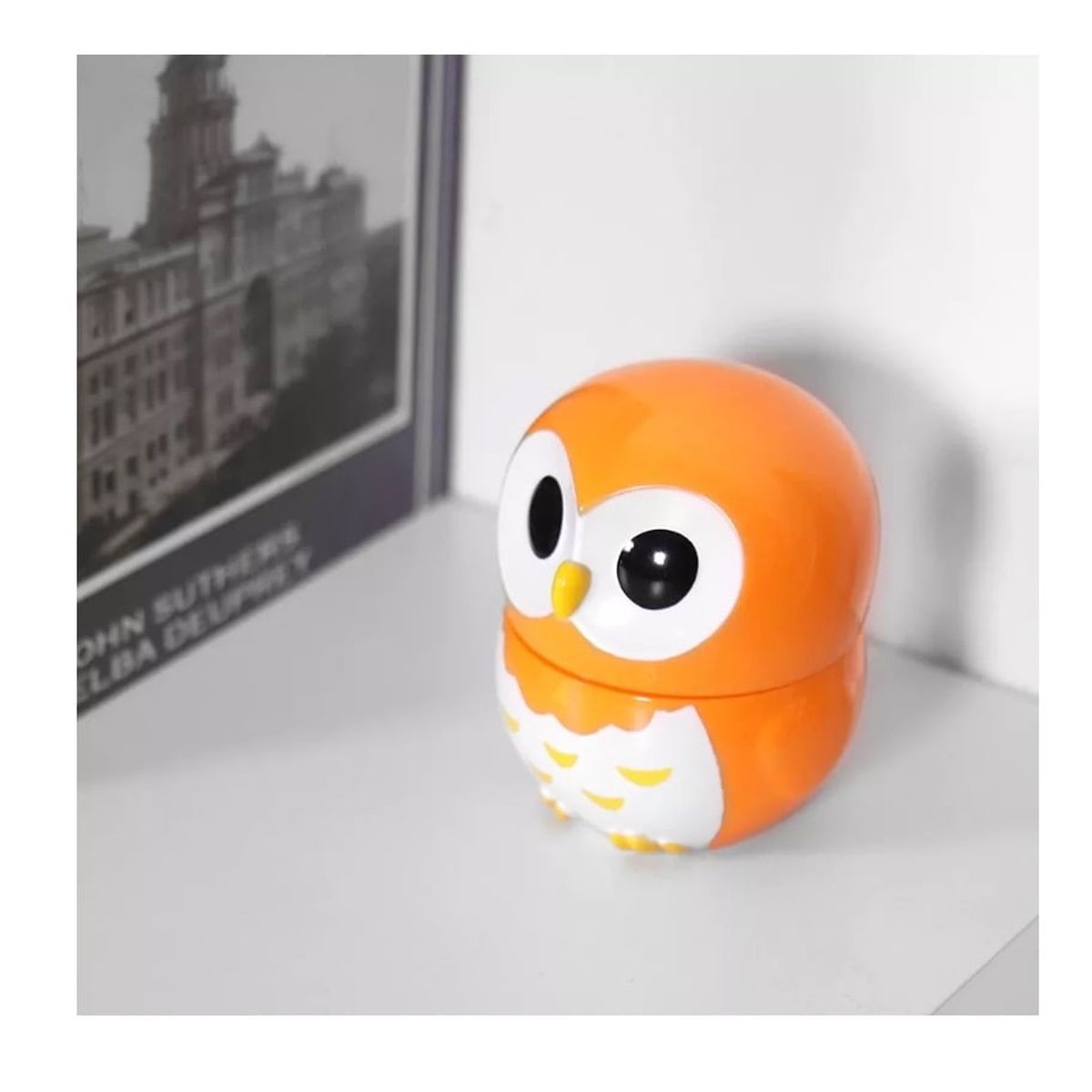 GENERICO - Temporizador de Cocina a Cuerda BUHO NARANJO