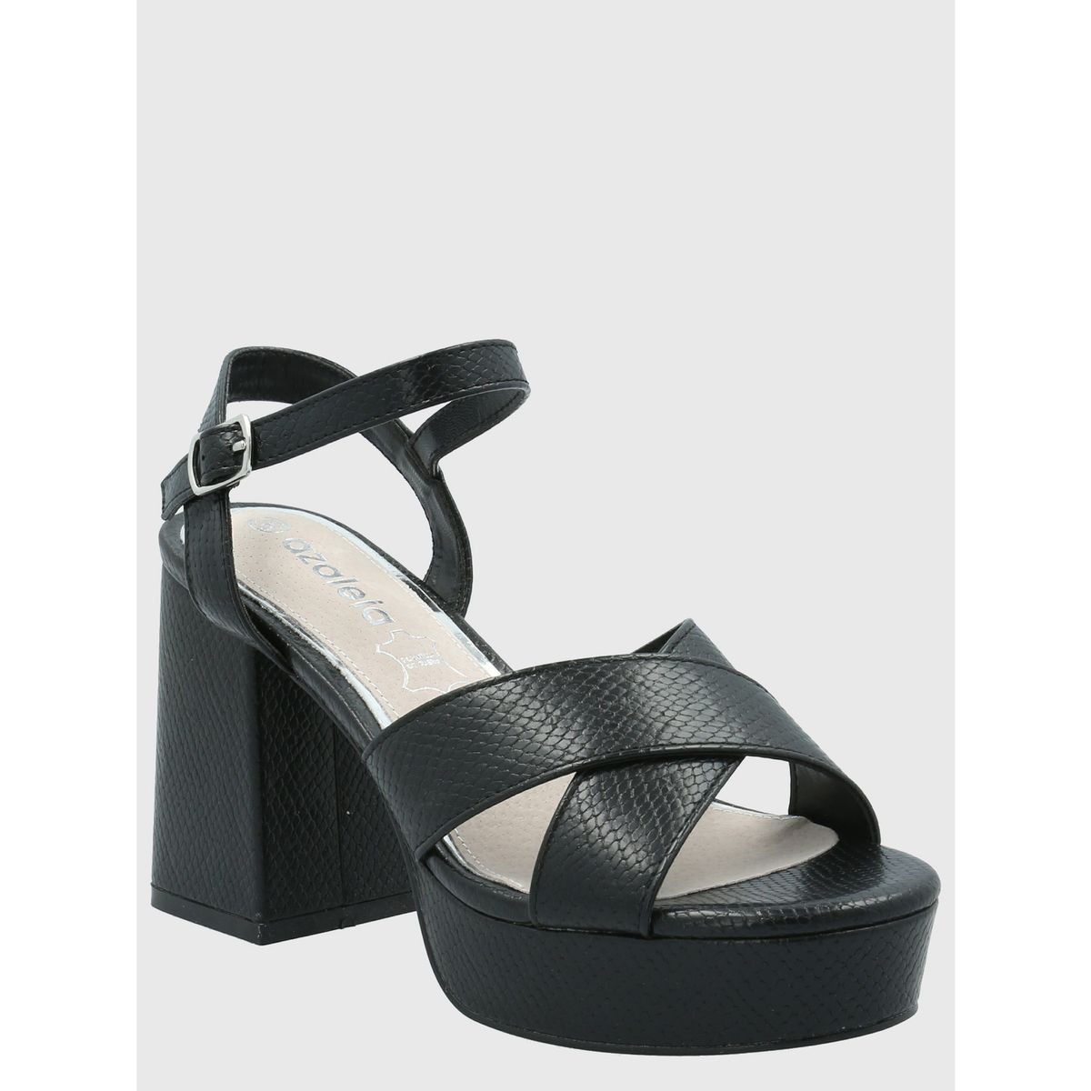 AZALEIA - Sandalia Mujer Cristiana Negro AZALEIA