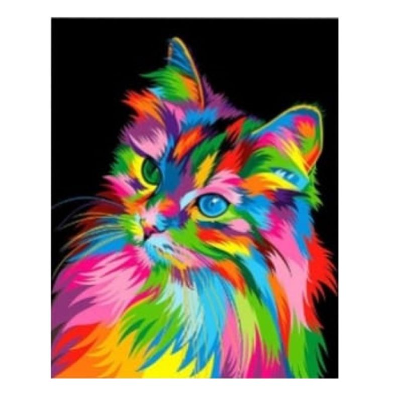 GENERICO - Kit Diamond Painting Pintura De Diamante - Gato 41