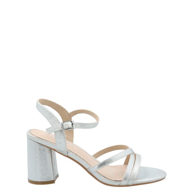 AZALEIA - Sandalia Mujer Carlo Plateado AZALEIA.