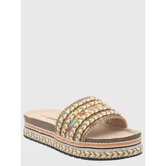 AZALEIA - Sandalia Mujer Ennio Beige Multi