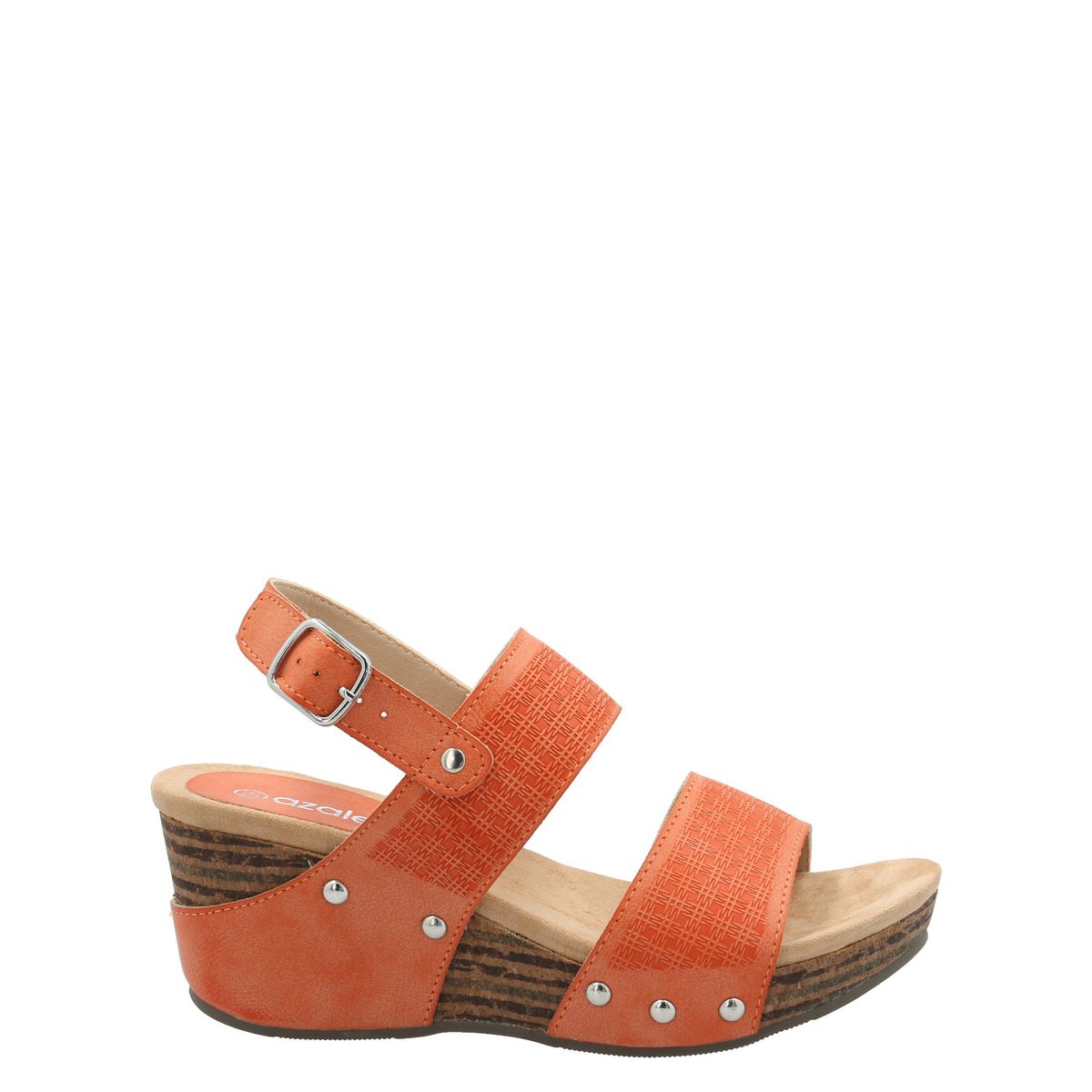 AZALEIA - Sandalia Mujer Franco Naranja AZALEIA