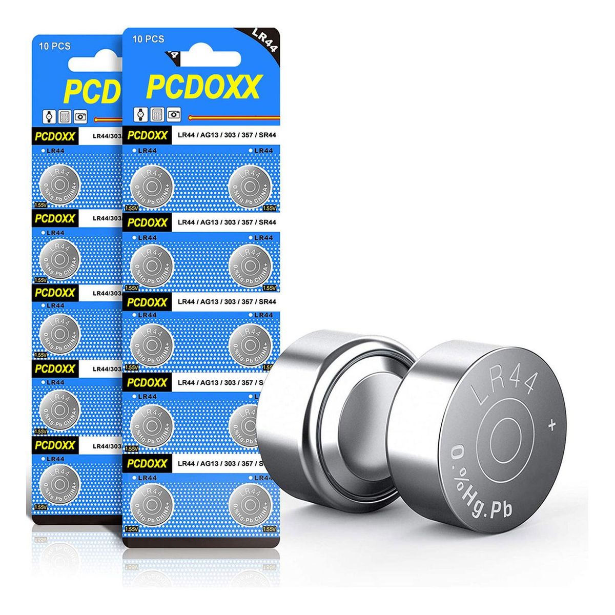 GEN - Set 2 Tira 20 Pila Boton Reloj Laser Calculado Ag13 Lr44 A76