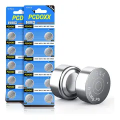 GEN - Set 2 Tira 20 Pila Boton Reloj Laser Calculado Ag13 Lr44 A76 - Plateado