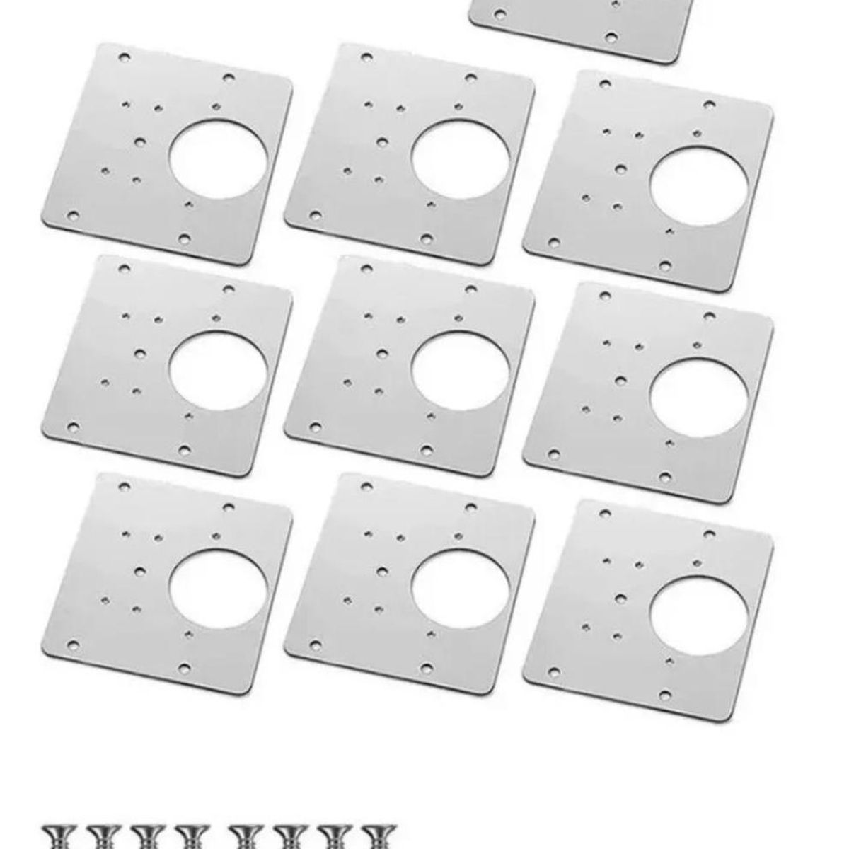 IMPORTCLICK - Set 10 Placas Reparación Bisagra Puerta Armario Mueble IMPORTCLICK