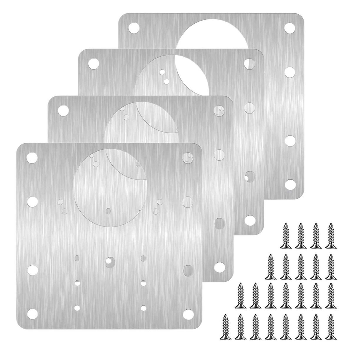 IMPORTCLICK - Set 10 Placas Reparación Bisagra Puerta Armario Mueble IMPORTCLICK