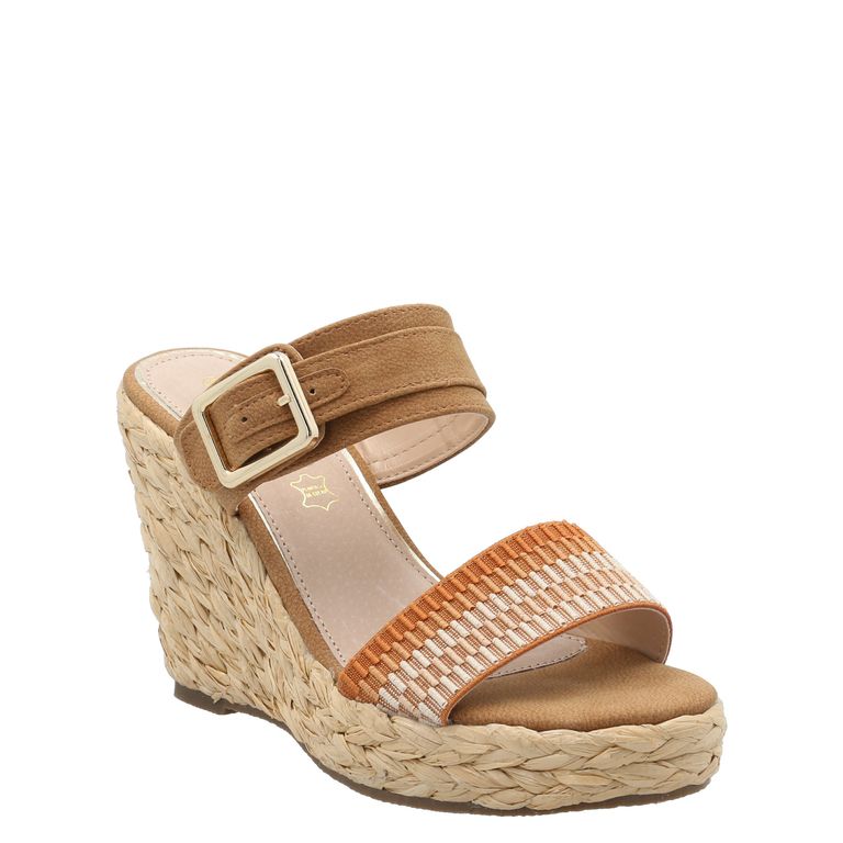 Sandalia Mujer Renzo Cognac